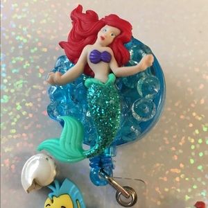 Little mermaid name badge holder $12